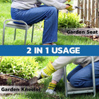 GreenHaus Gardening Multi-Function Garden Seat for Planting & Weeding