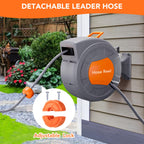 Greenhaus Gardening 72 ft Retractable Garden Hose with Swivel Bracket