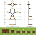 Greenhaus Gardening Plant Stand with Adjustable Grow Lights