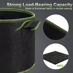 Greenhaus Gardening Reinforced Fabric Grow Bags for Vegetables and Flowers