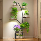 Greenhaus Gardening Indoor Plant Stand with Grow Lights