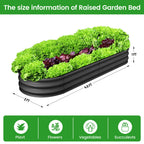 Greenhaus Gardening 2-Pack Oval Galvanized Raised Garden Beds 4.5 x 2 x 1 FT