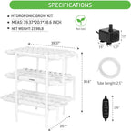 Greenhaus Gardening Indoor Hydroponic Growing System with Circulation Pump