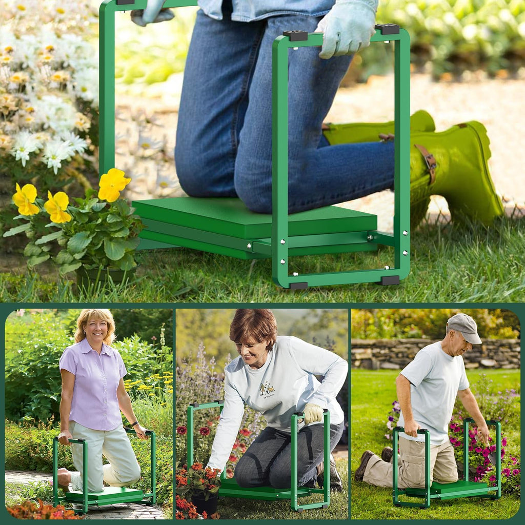 Greenhaus Gardening Heavy-Duty Garden Kneeler & Seat with Wide EVA Cushion