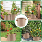 Greenhaus Gardening Premium Beige Garden Grow Bags with Reinforced Handles