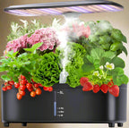 Hydroponics Growing System Kit | Indoor Garden with LED Grow LightGreenhaus Gardening Indoor Growing System with 5L Water Reservoir