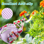 Greenhaus Gardening Floral Gardening Gloves for Women, 4 Pairs with Non-Slip Grip