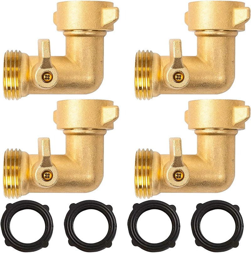 Greenhaus Gardening 90 Degree Hose Elbow Adapter with Male to Female Connection