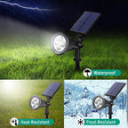 Greenhaus Gardening Solar Spot Lights for Landscape and Pathway Lighting