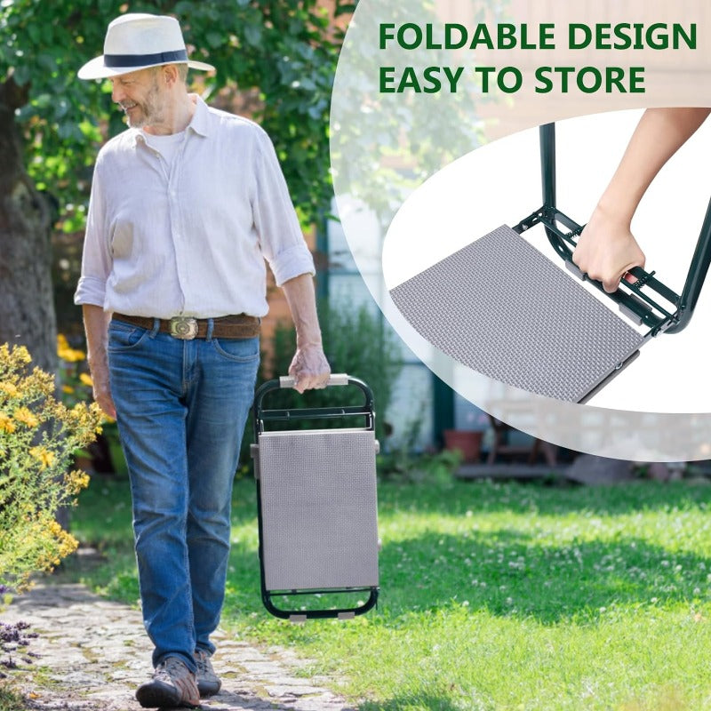 GreenHaus Gardening Multi-Function Garden Seat for Planting & Weeding