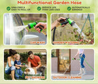 Greenhaus Gardening Expandable Garden Hose with 8-Pattern Spray Nozzle, 50 FT