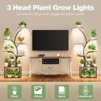 Greenhaus Gardening Plant Stand with Adjustable Grow Lights