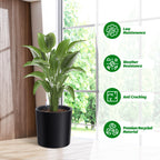Greenhaus Gardening 20-Inch Self-Watering Round Planters Set of 2
