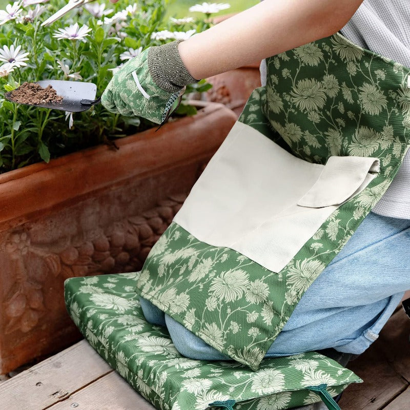 Greenhaus Gardening Garden Tools Set with Kneeling Pad and Gloves