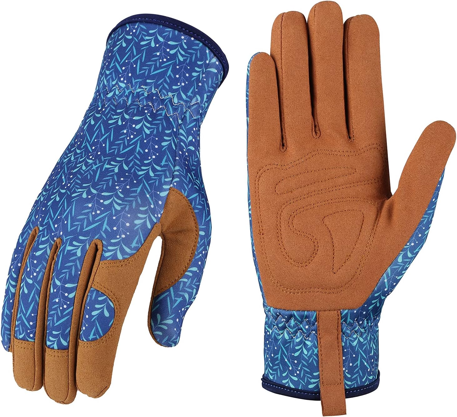 Greenhaus Gardening Women's Leather Gardening Gloves for Planting, Pruning & Weeding