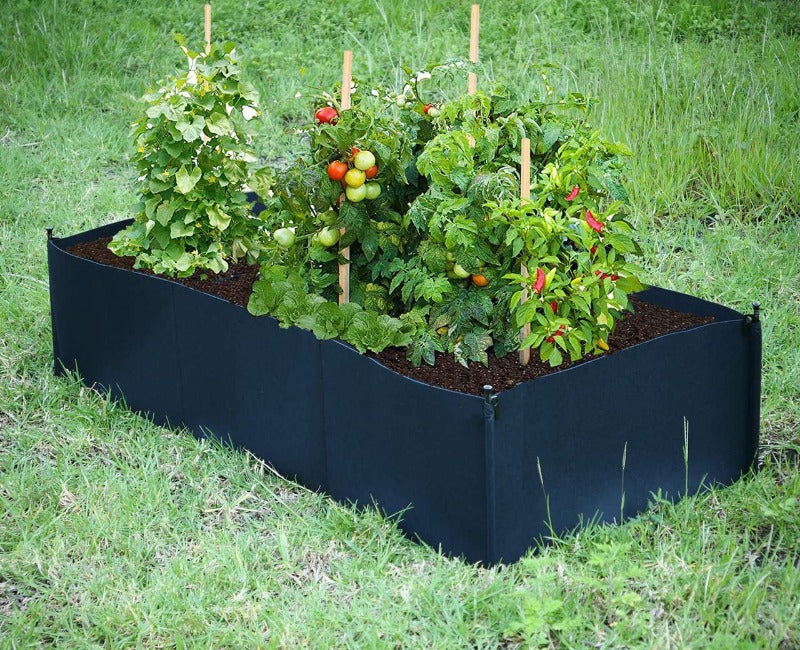 Greenhaus Gardening Breathable Fabric Raised Bed for Fruits Herbs and Plants