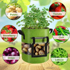 Greenhaus Gardening Portable Fabric Grow Pots for Indoor and Outdoor Gardening