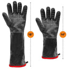 Greenhaus Gardening Heat Resistant BBQ Gloves for Smoking and Grilling