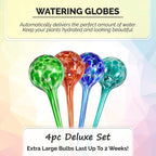 Greenhaus Gardening Decorative Glass Watering Globes for Office and Garden Plants