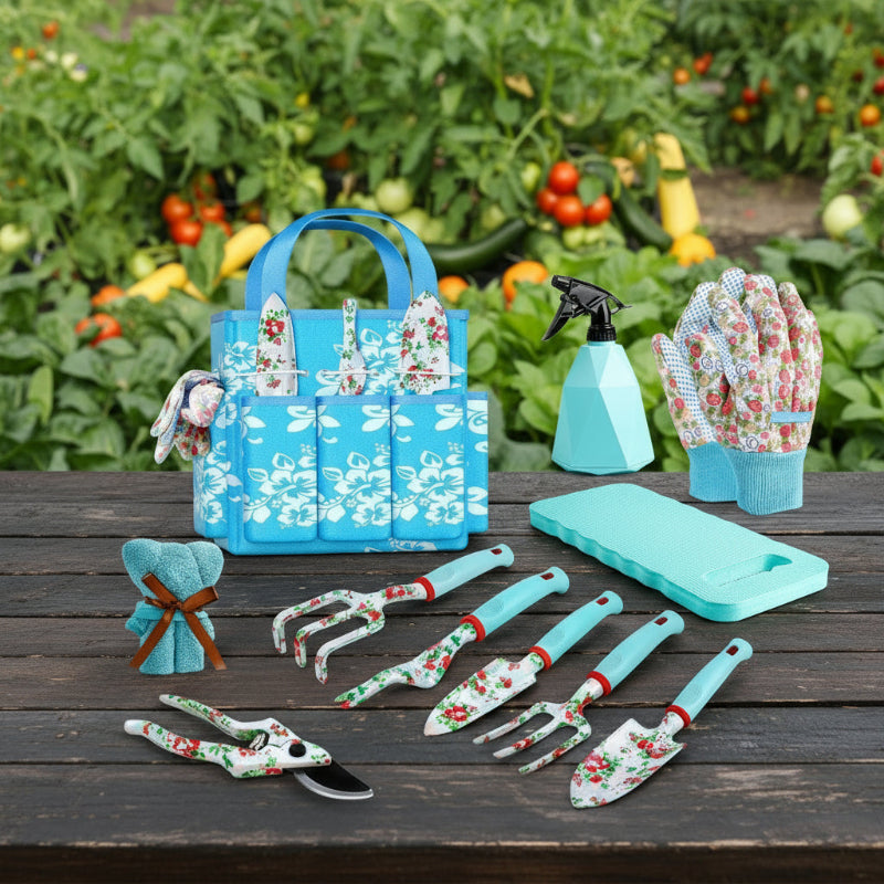 Greenhaus Gardening 11-Piece Floral Gardening Kit for Plant Care