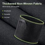Greenhaus Gardening Reinforced Fabric Grow Bags for Vegetables and Flowers