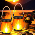 Greenhaus Gardening IP65 Waterproof Solar Flame Lights 2-Pack
