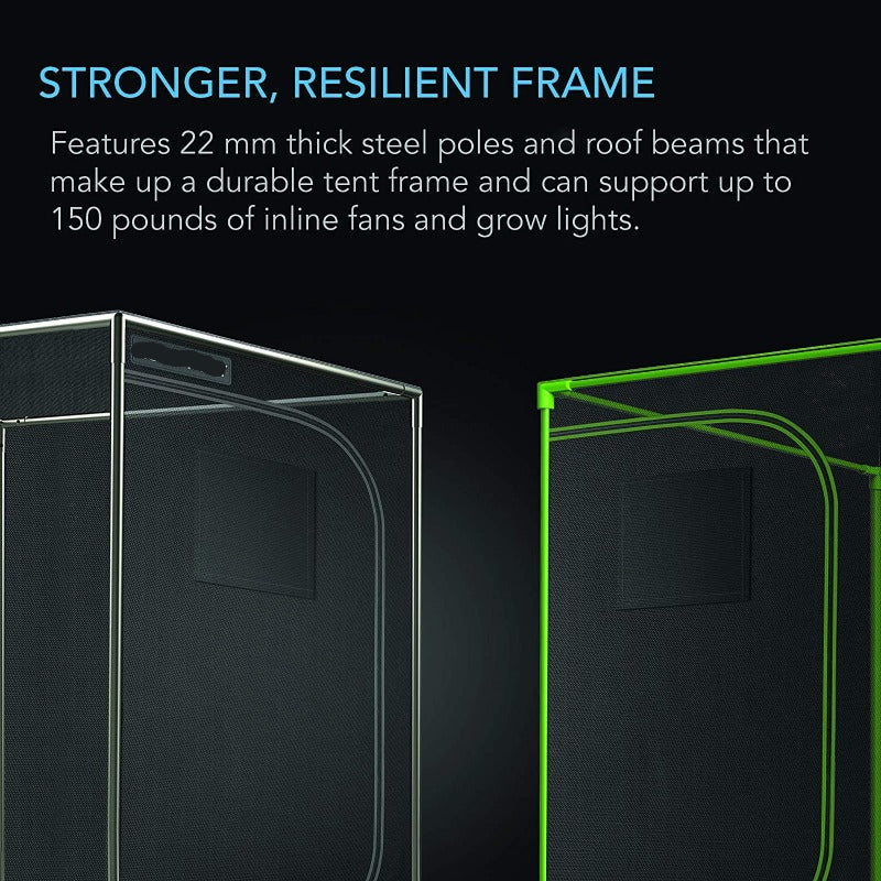 Greenhaus Gardening 24" x 24" Grow Tent for Two Plant Setups