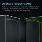 Greenhaus Gardening 60" x 60" Grow Tent with Reflective Mylar Interior