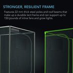 Greenhaus Gardening 48" x 48" Indoor Grow Tent with Reflective Mylar