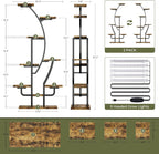 Greenhaus Gardening Plant Stand with Adjustable Grow Lights