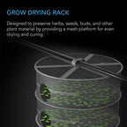 Greenhaus Gardening Collapsible Herb Drying Rack with Zippered Chambers