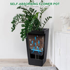 Greenhaus Gardening 30-Inch Self-Watering Tall Planters Set of 2