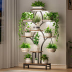 Greenhaus Gardening Indoor Plant Stand with Grow Lights