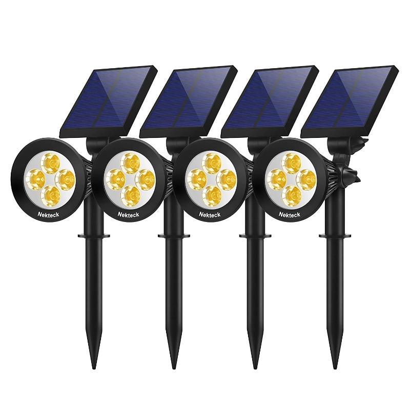 Greenhaus Gardening Solar Spot Lights for Landscape and Pathway Lighting