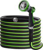 GreenHaus Gardening Heavy Duty Garden Hose with Adjustable Spray Control