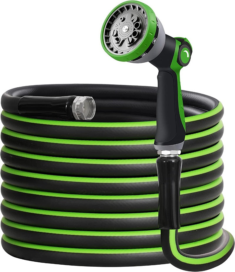 GreenHaus Gardening Heavy Duty Garden Hose with Adjustable Spray Control