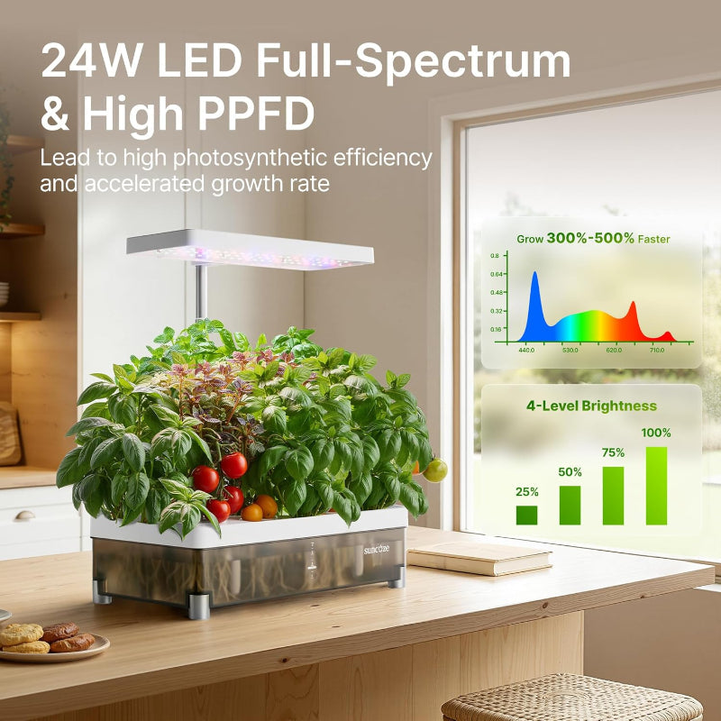 Greenhaus Gardening Indoor Growing System with Adjustable Plant Light