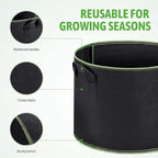 Greenhaus Gardening Premium Fabric Grow Pots 10-Pack for Vegetables