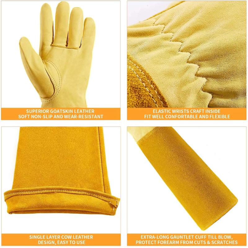 Greenhaus Gardening Elbow-Length Gardening Gloves for Yard Work