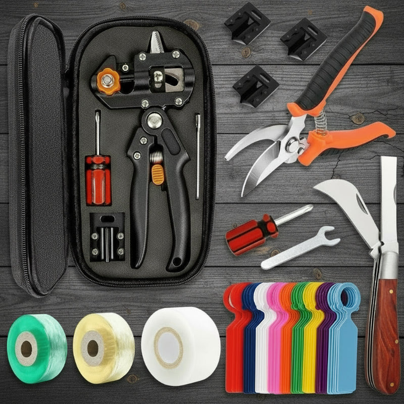 Greenhaus Gardening 2-in-1 Grafting and Pruning Tool Set for Plant Propagation