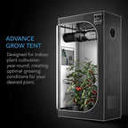 Greenhaus Gardening 60" x 60" Grow Tent with Reflective Mylar Interior