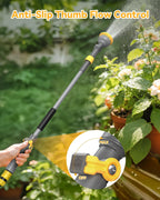 Greenhaus Gardening Adjustable Garden Hose Watering Wand with 180° Swivel Head