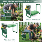 Greenhaus Gardening Heavy-Duty Garden Kneeler & Seat with Wide EVA Cushion