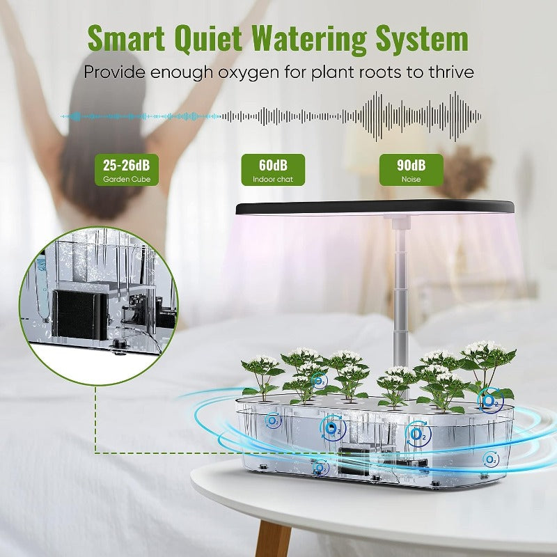Hydroponics Growing System Kit | Indoor Garden with LED Grow LightGreenhaus Gardening Indoor Growing System with 5L Water Reservoir