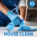 Greenhaus Gardening 4 Mil Blue Nitrile Disposable Gloves for Medical & Food Handling