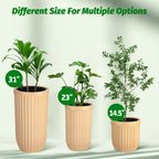 Greenhaus Gardening 23-Inch Self-Watering Tall Planters Set of 2