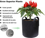 Greenhaus Gardening Premium Garden Grow Bags for Vegetables and Flowers