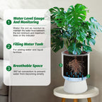 Greenhaus Gardening 14-Inch Modern Planters for Indoor and Outdoor Use