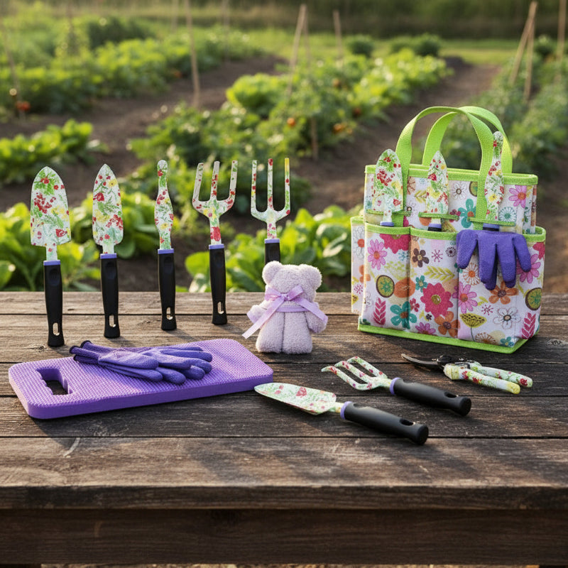 Greenhaus Gardening 11-Piece Floral Gardening Kit for Plant Care