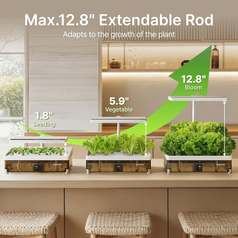 Greenhaus Gardening Indoor Growing System with Adjustable Plant Light
